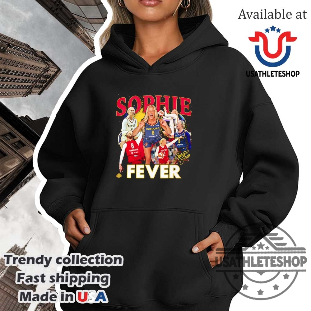 Sophie Cunningham Indiana Fever Basketball Player Signature Graphic Shirt 4 Sophie Cunningham Indiana Fever Basketball player signature graphic shirt
