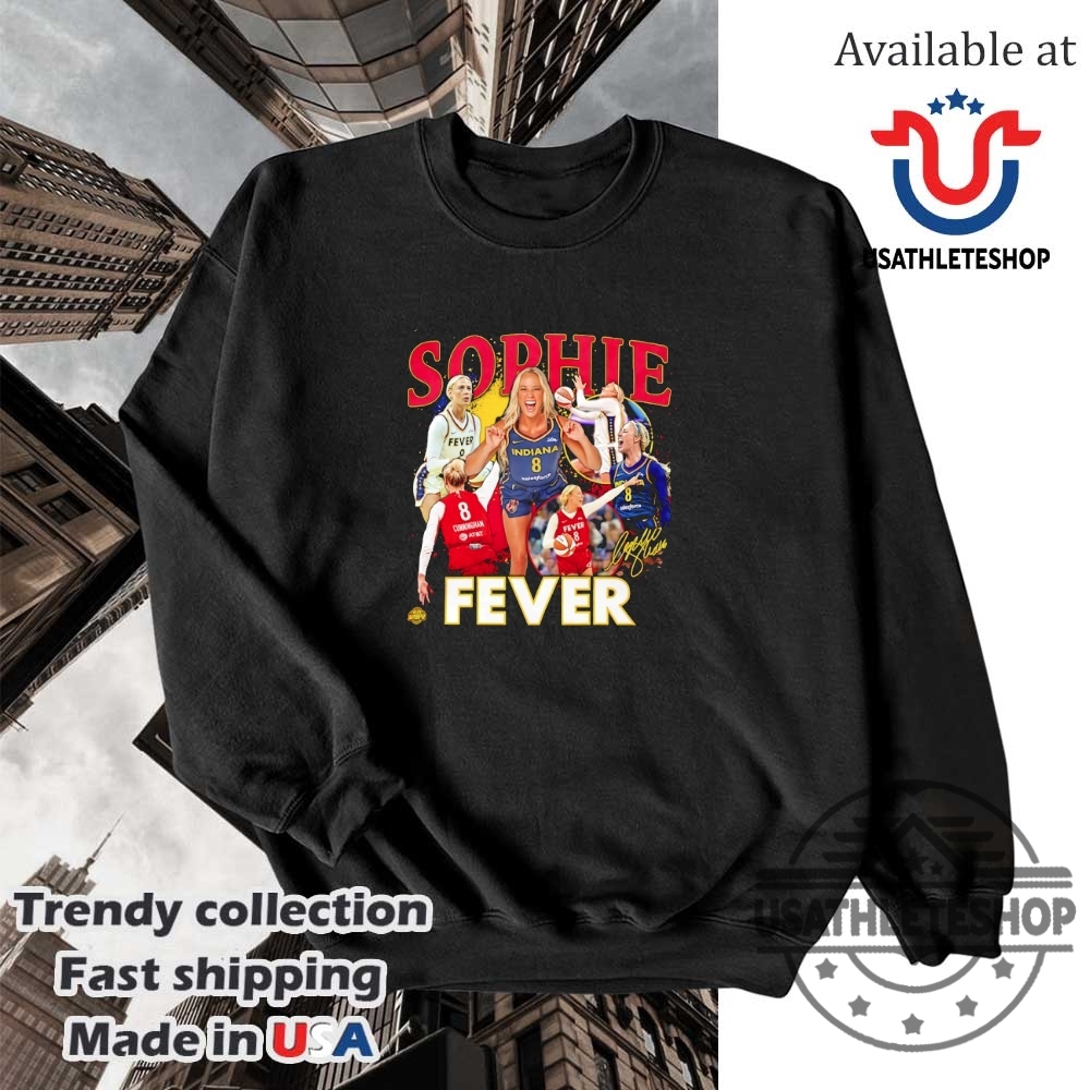 Sophie Cunningham Indiana Fever Basketball Player Signature Graphic Shirt 5 Sophie Cunningham Indiana Fever Basketball player signature graphic shirt