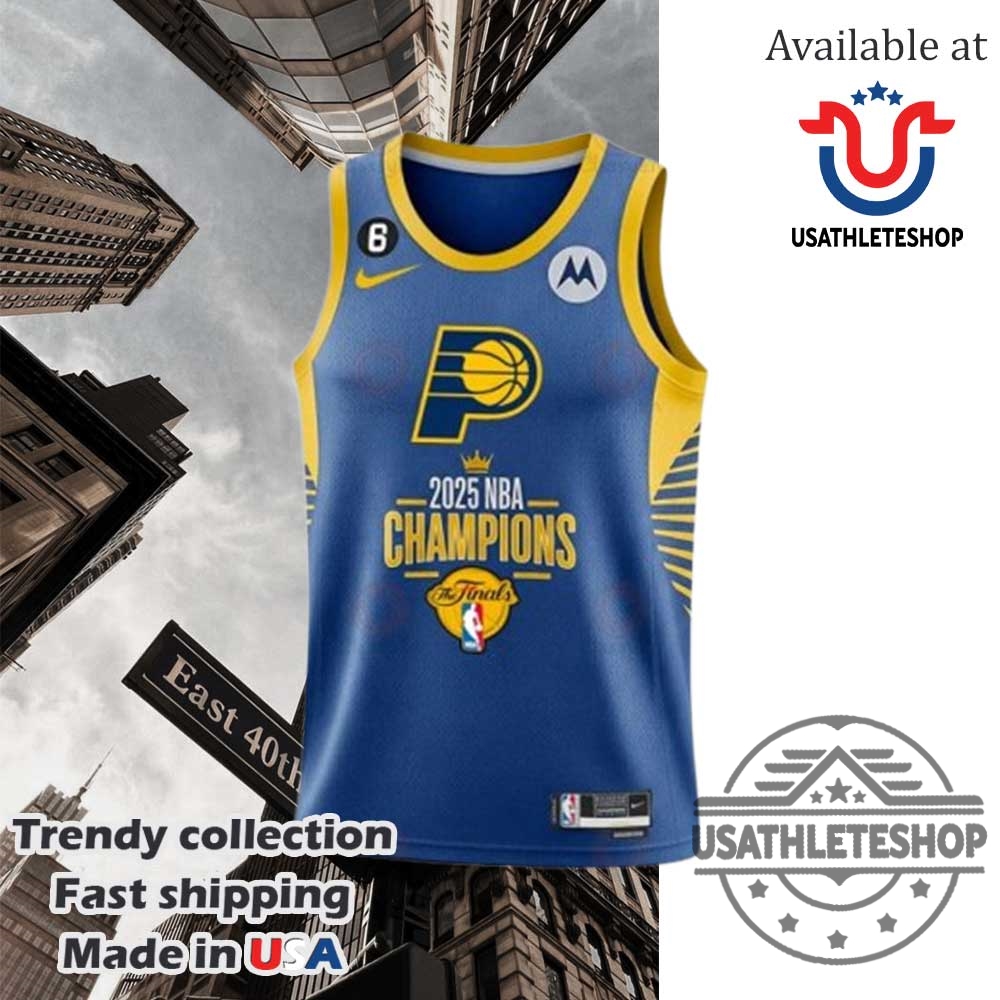 We Wear The Blue And Gold Indiana Pacers 2025 Nba Champions Basketball Jersey 5 We Wear The Blue And Gold Indiana Pacers 2025 NBA Champions Basketball Jersey