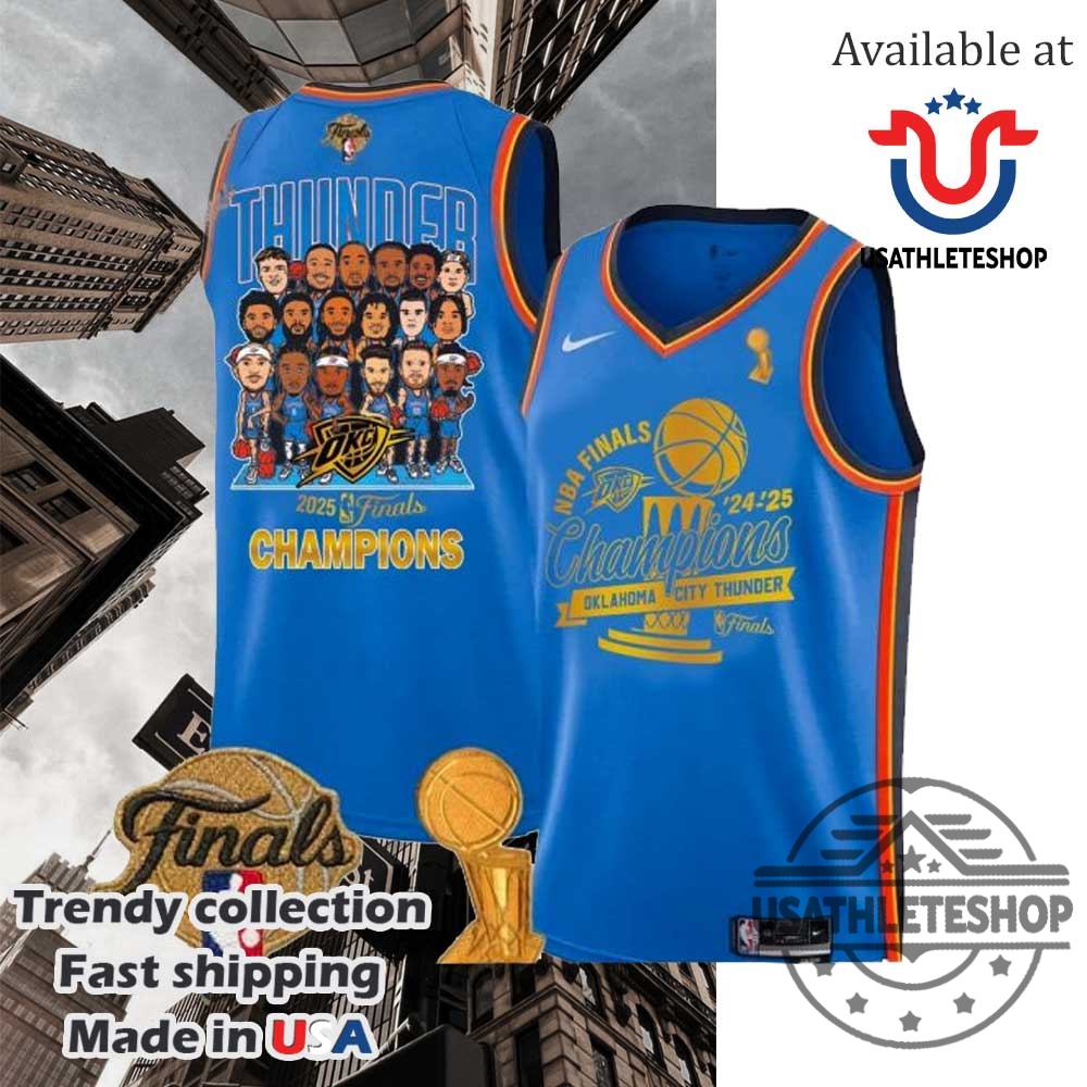 "Top 2025 MLB and Soccer Crossover Jerseys Boost Your Style" 26 Nba Finals 2425 Champions Okalahoma City Thunder Basketball Jersey