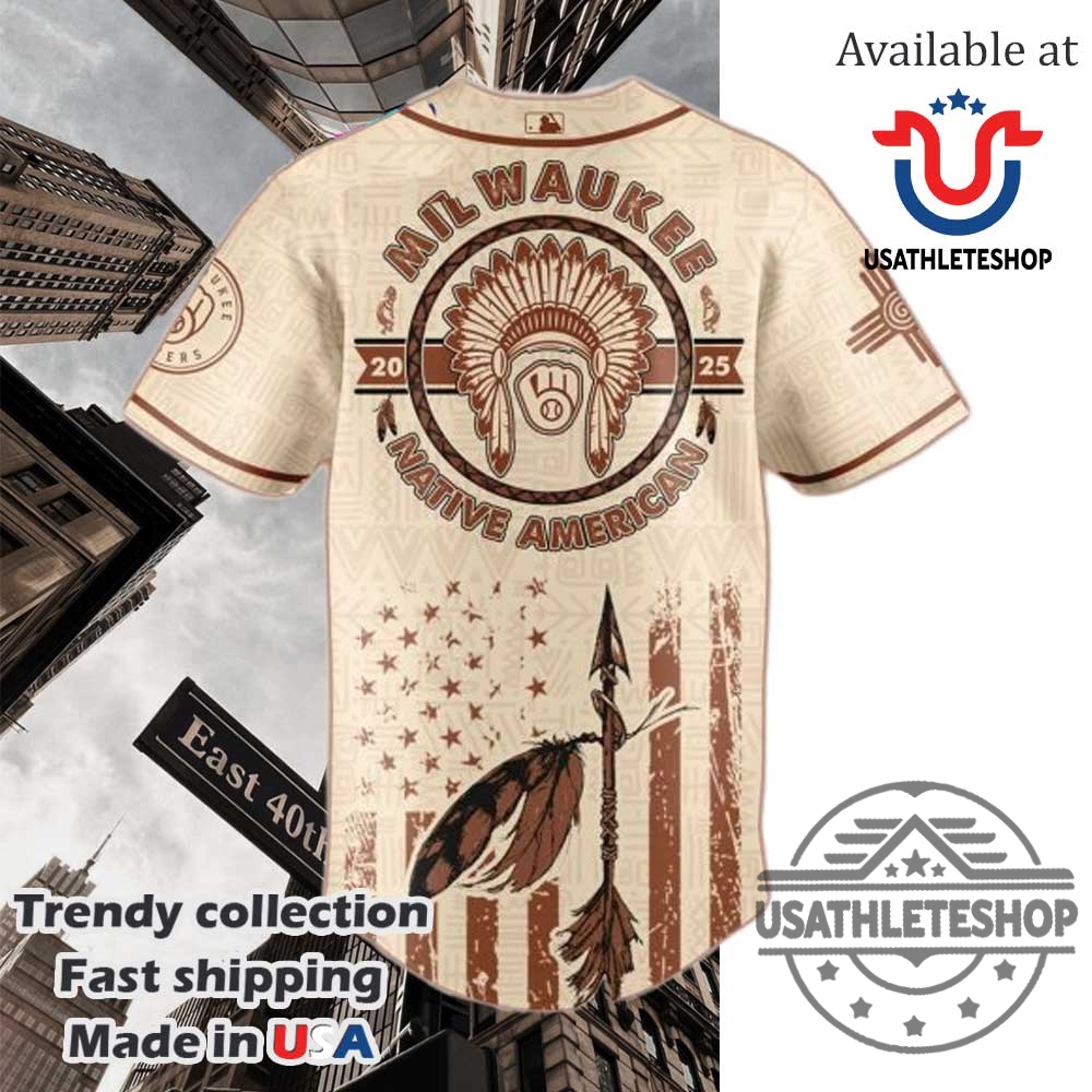 Milwaukee Brewers Mlb X Native American Heritage Month Jersey 4 Milwaukee Brewers MLB x Native American Heritage Month Jersey