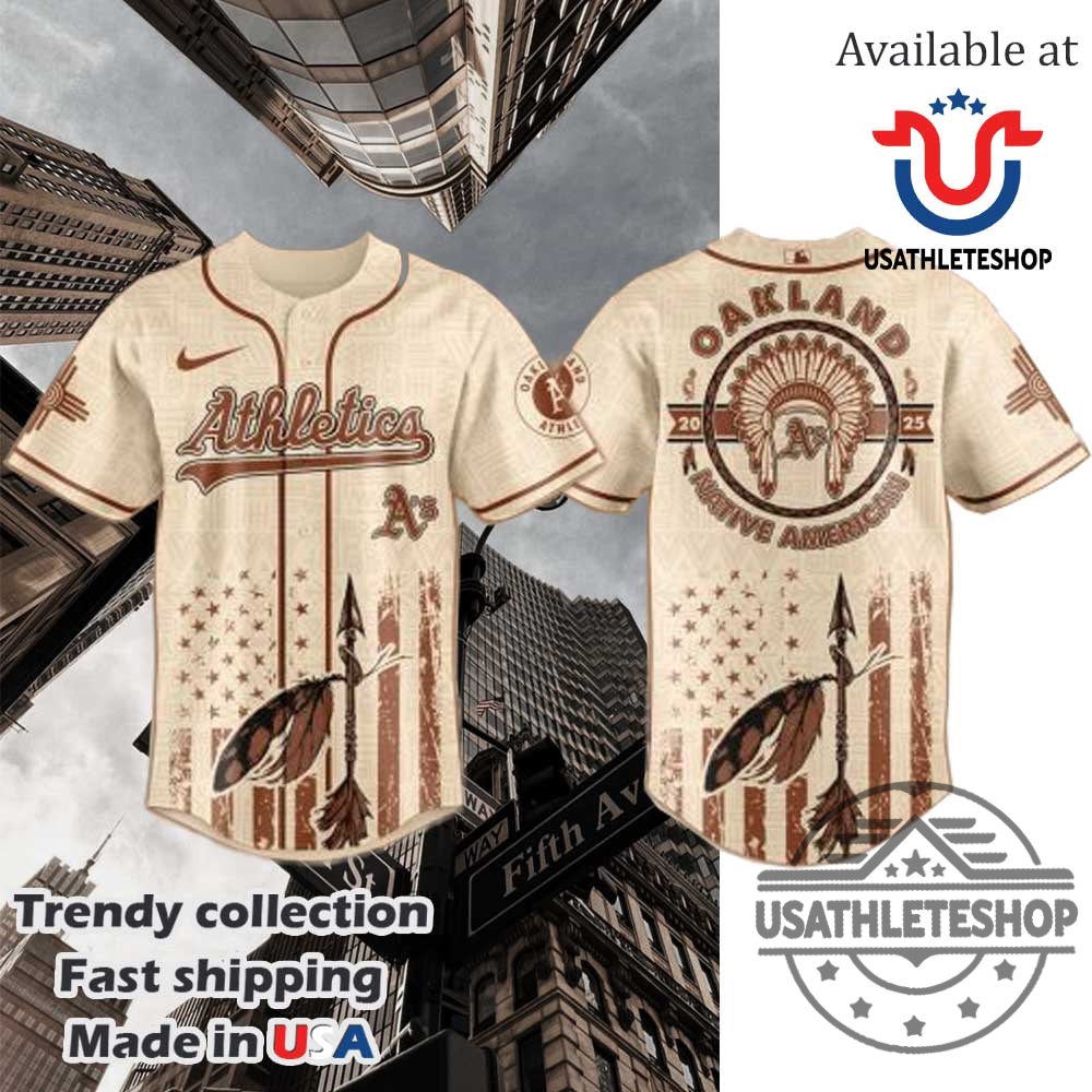 "Top 2025 MLB and Soccer Crossover Jerseys Boost Your Style" 28 Oakland Athletics Mlb X Native American Heritage Month Jersey