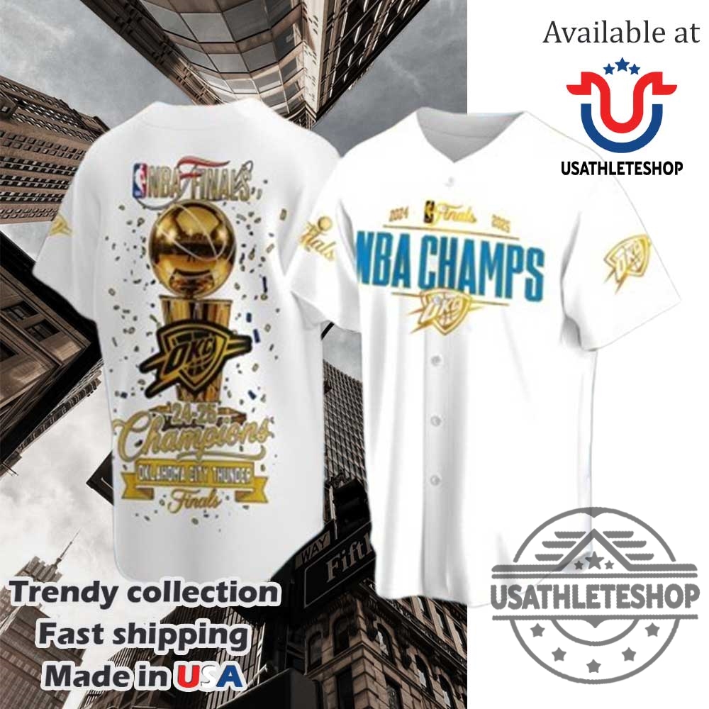 "Top 2025 MLB and Soccer Crossover Jerseys Boost Your Style" 31 Oklahoma City Thunder 20242025 Champions Finals Baseball White Jersey