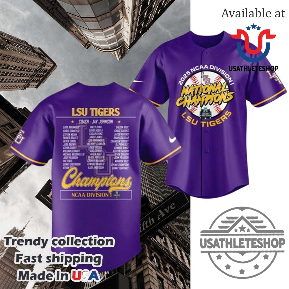 "Top 2025 MLB and Soccer Crossover Jerseys Boost Your Style" 32 Lsu Tigers 2025 Ncaa Division National Champions Baseball Jersey
