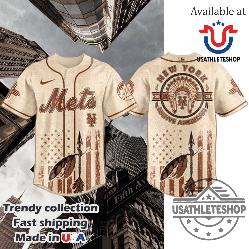 "Top 2025 MLB and Soccer Crossover Jerseys Boost Your Style" 34 New York Mets Mlb X Native American Heritage Month Jersey