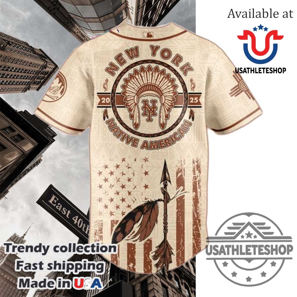 New York Mets Mlb X Native American Heritage Month Jersey 4 New York Mets MLB x Native American Heritage Month Jersey