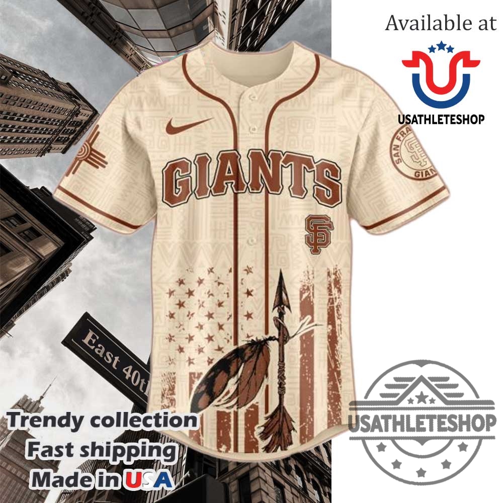 San Francisco Giants Mlb X Native American Heritage Month Jersey 5 San Francisco Giants MLB x Native American Heritage Month Jersey
