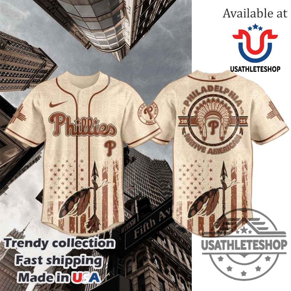 "Top 2025 MLB and Soccer Crossover Jerseys Boost Your Style" 36 Philadelphia Phillies Mlb X Native American Heritage Month Jersey
