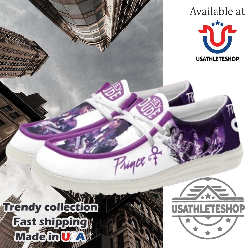 "Top Custom Shoes: Messi, NCAA Champs, MCR, Prince, Volbeat" 4 Prince Purple Rain Hey Dude Shoes