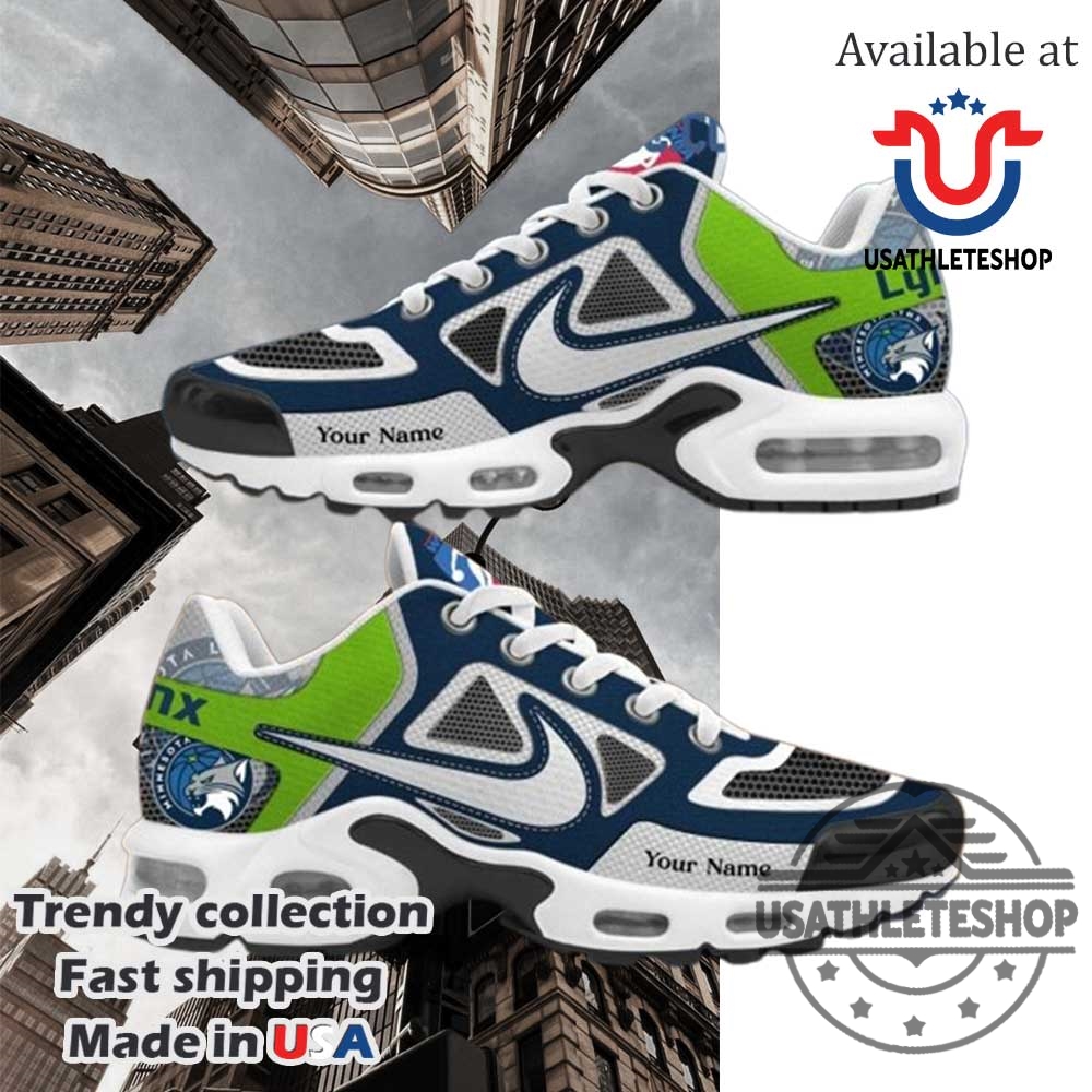 "Top Custom Shoes: Messi, NCAA Champs, MCR, Prince, Volbeat" 18 Minnesota Lynx Nike Air Max Shoes Customizable Wnba Fan Sneakers