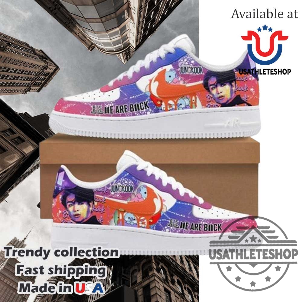 "Top Custom Shoes: Messi, NCAA Champs, MCR, Prince, Volbeat" 22 Bts Jungkook We Are Back Air Force 1 Shoes