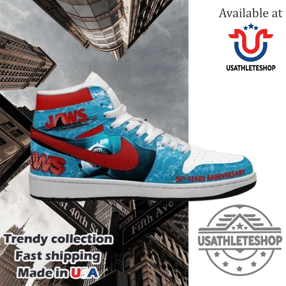 Jaws 50Th Anniversary Celebration Air Jordan 1 Shoes 5 Jaws 50th Anniversary Celebration Air Jordan 1 Shoes