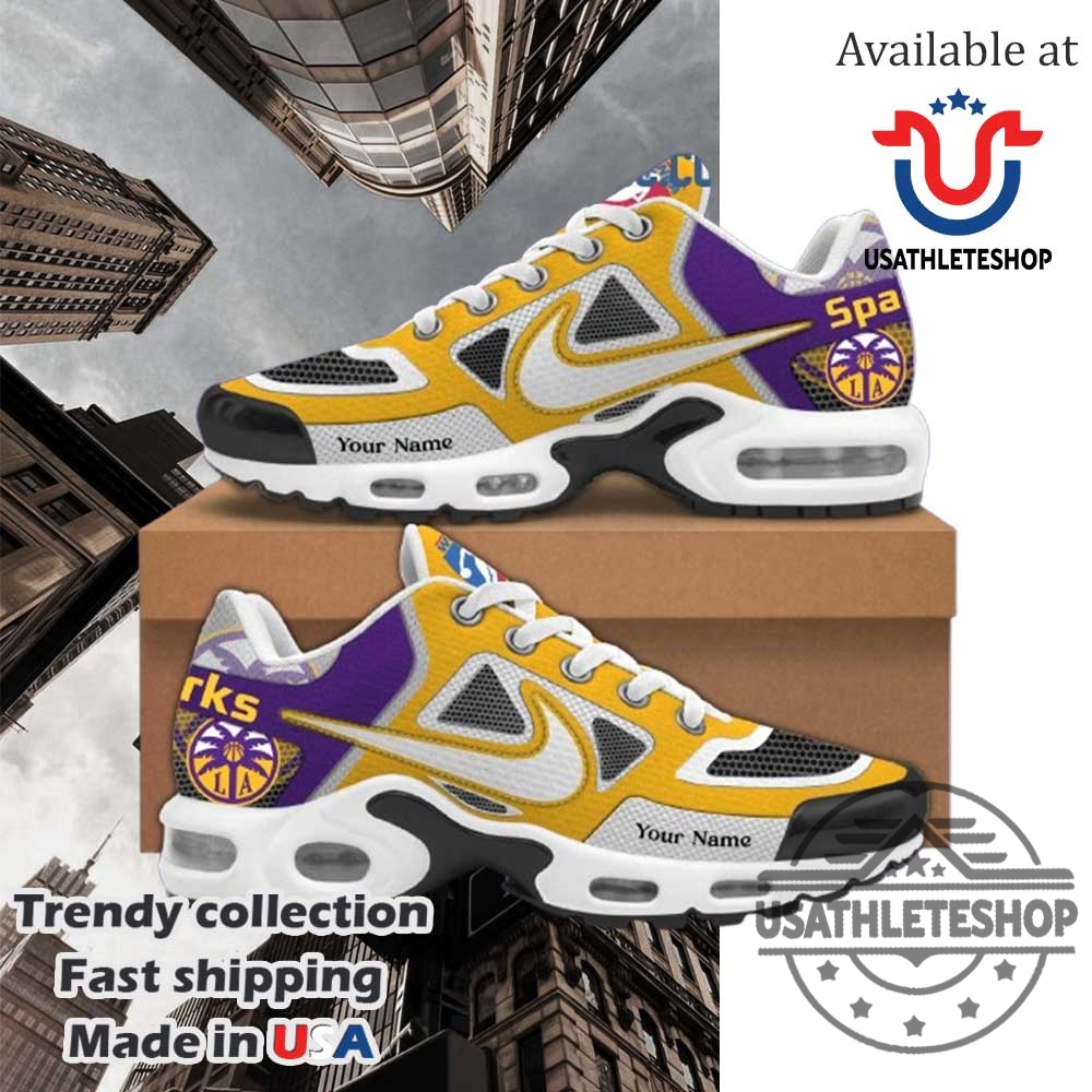 Los Angeles Sparks Nike Air Max Shoes Customizable Wnba Fan Sneakers
