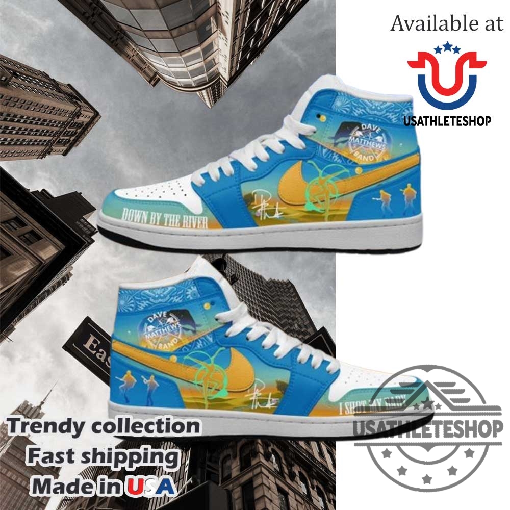 "Top Custom Shoes: Messi, NCAA Champs, MCR, Prince, Volbeat" 34 Dave Matthews Band Down By The River Air Jordan 1 Shoes