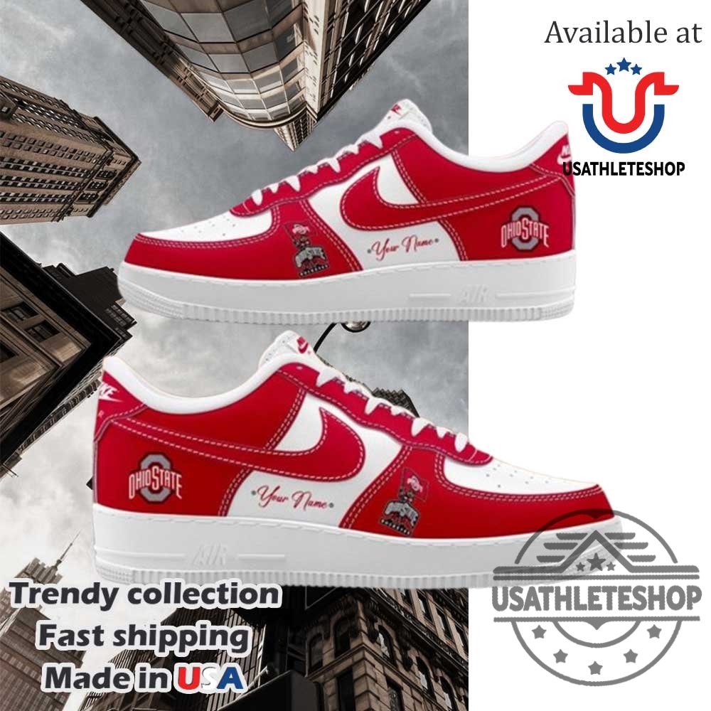 Ohio State Custom Name Air Force 1 Shoes 3 Ohio State Custom Name Air Force 1 Shoes