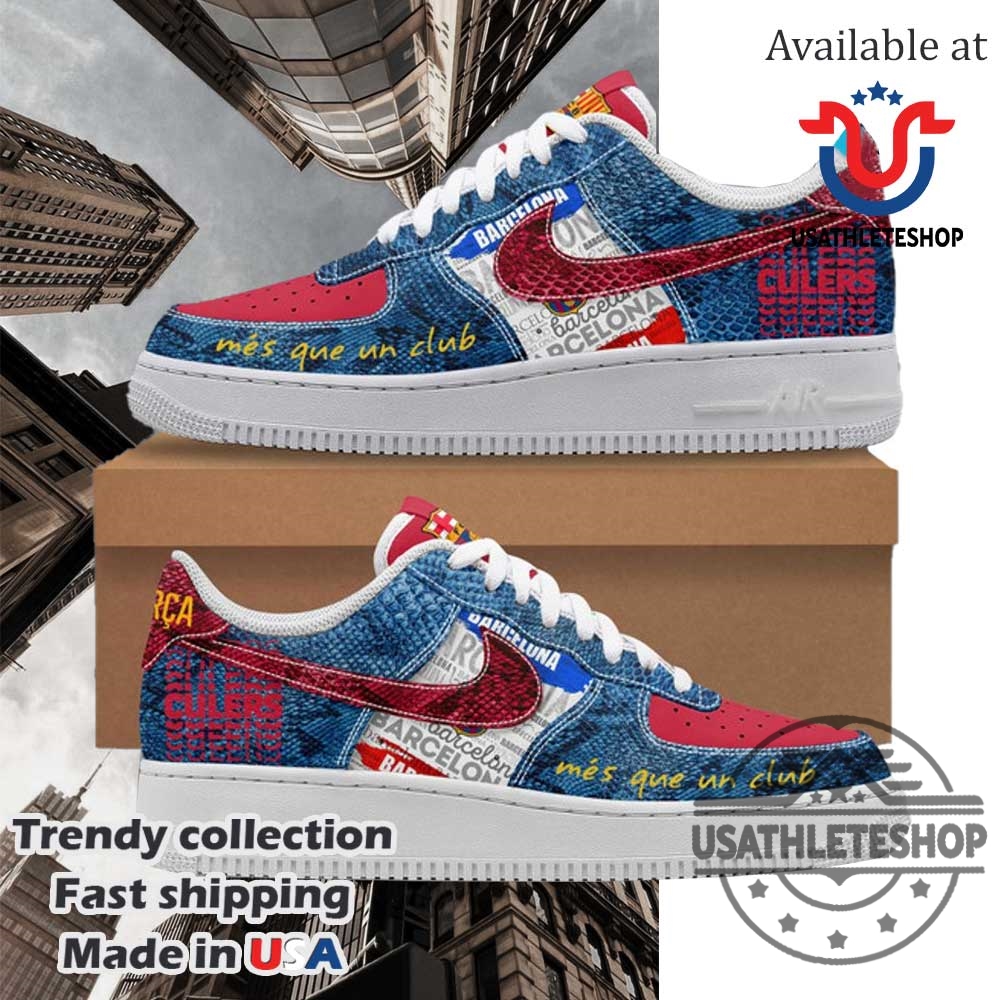 Fc Barcelona Més Que Un Club Nike Air Force 1 Shoes
