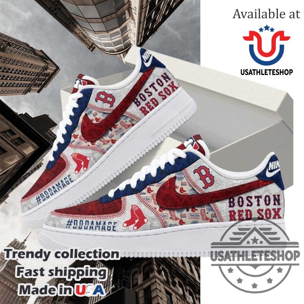 Boston Red Sox Mlb New 2025 Premium Air Force 1 Sneakers Shoes
