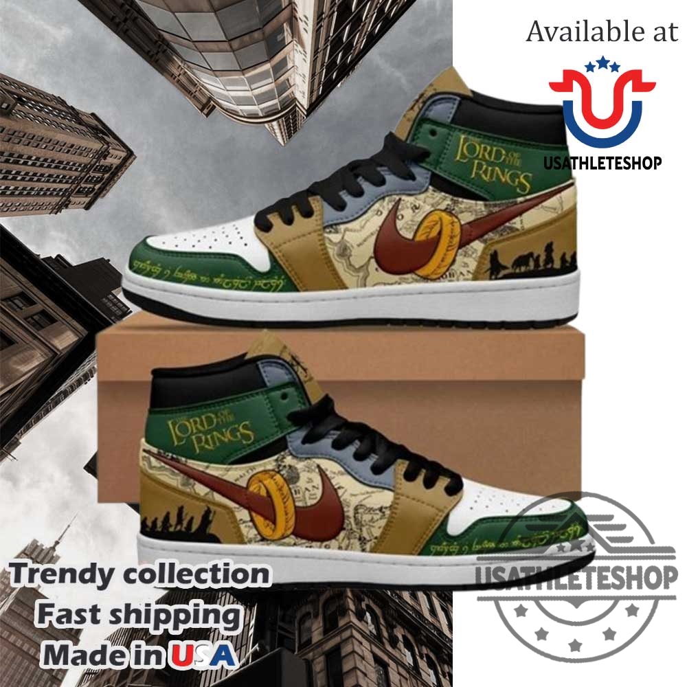 The Lord Of The Rings Special Air Jordan 1 High Top Shoes