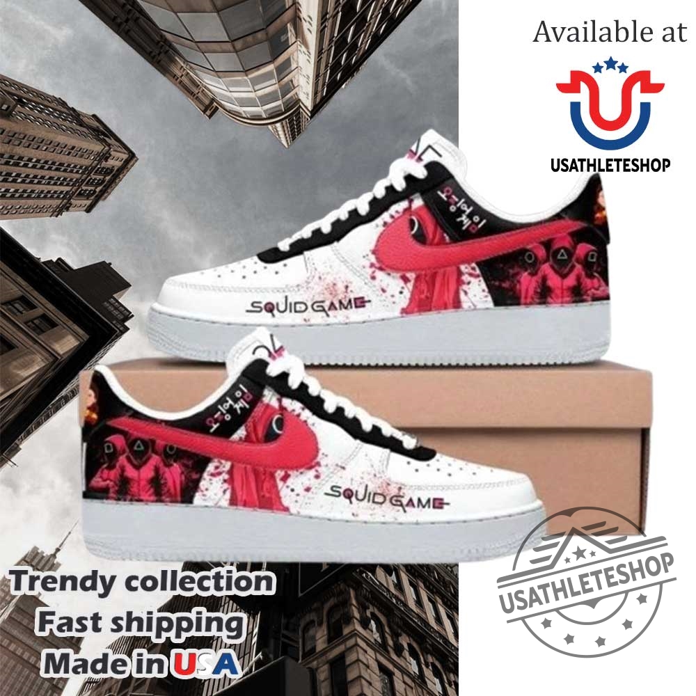 "Exclusive Movie Collaboration: Limited Edition Nike & Air Jordan Releases" 14 White Sneakers With Squid Game Design Trendy Fan Shoes
