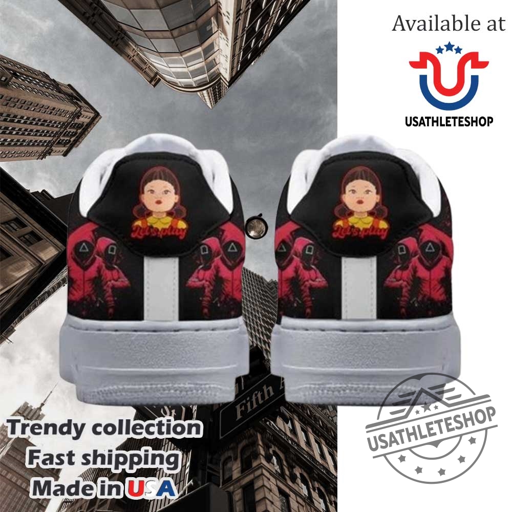 White Sneakers With Squid Game Design Trendy Fan Shoes 4 White Sneakers with Squid Game Design Trendy Fan Shoes