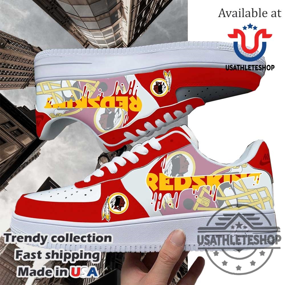 Washington Commanders Nfl Team Logo Custom Air Force 1 Running Shoes