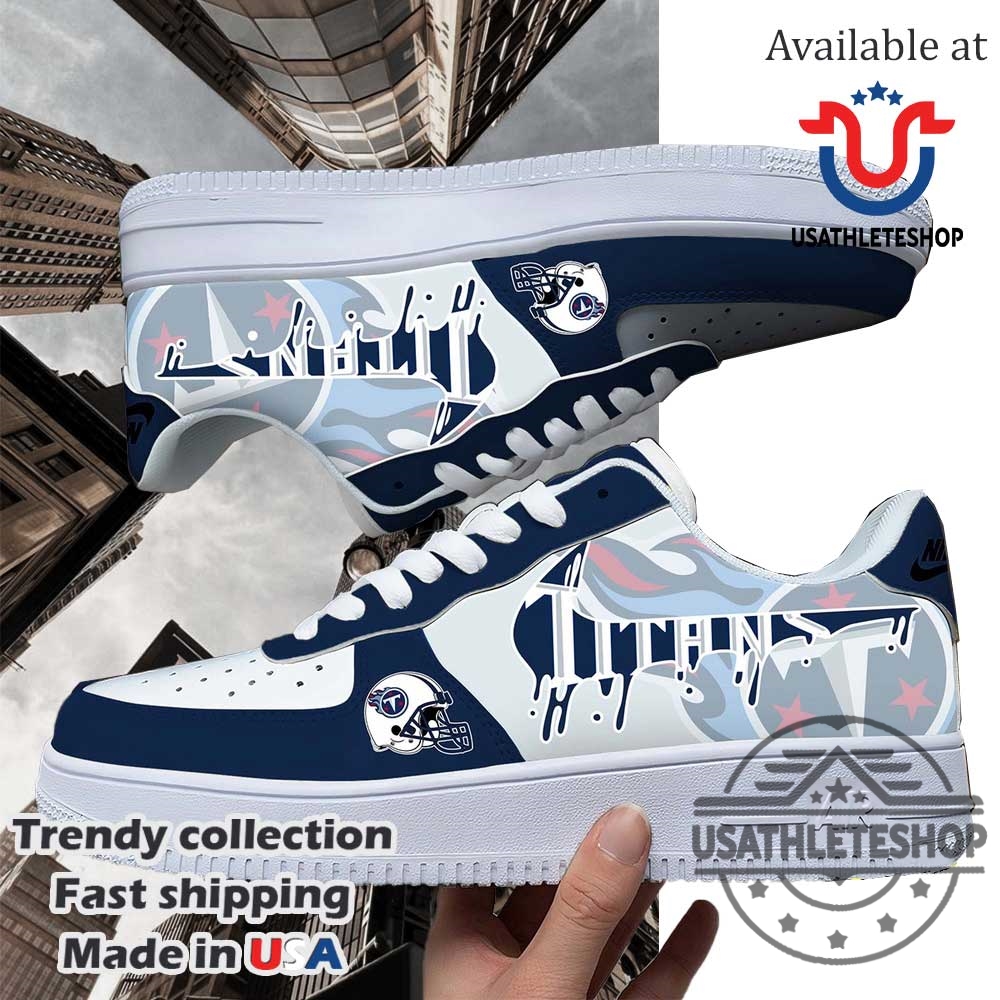 Tennessee Titans Nfl Team Logo Custom Air Force 1 Running Shoes