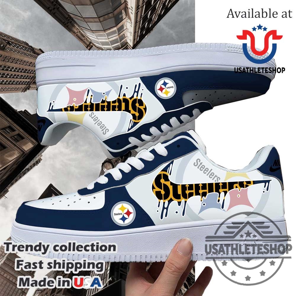 Pittsburgh Steelers Nfl Team Logo Custom Air Force 1 Running Shoes