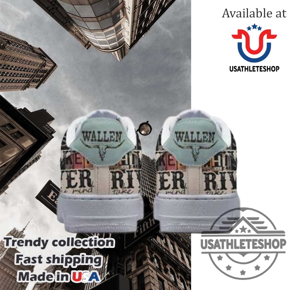 Morgan Wallen River Take My Mind Custom Air Force 1 Shoes 4 Morgan Wallen “River Take My Mind” Custom Air Force 1 Shoes