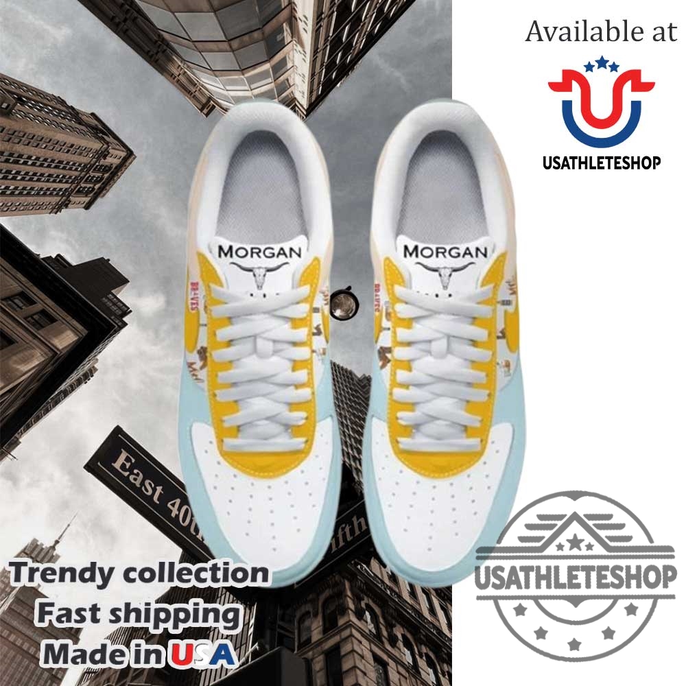 Morgan Wallen River Take My Mind Custom Air Force 1 Shoes 5 Morgan Wallen “River Take My Mind” Custom Air Force 1 Shoes