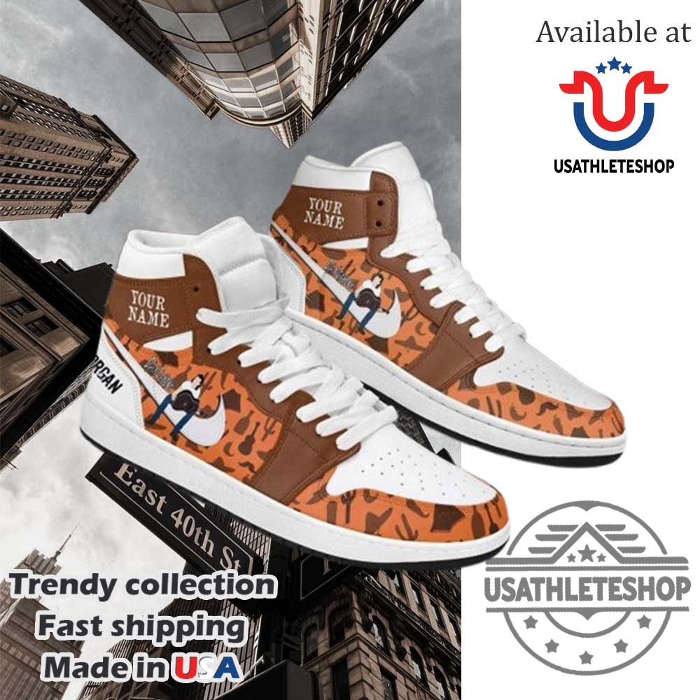 Morgan Wallen Spin You Around Custom White Air Jordan 1 Sneakers