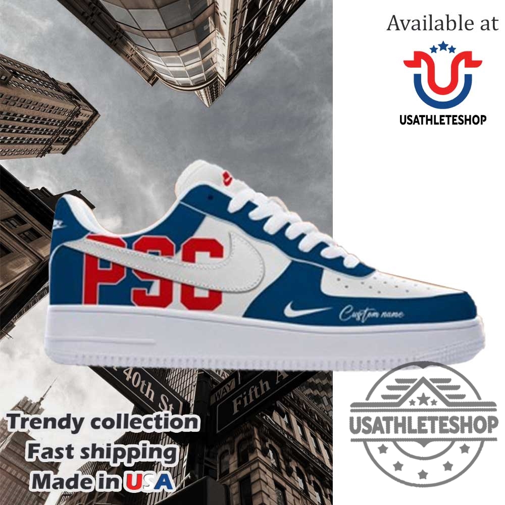 Paris Saintgermain Custom Fan Name Air Force 1 Sneakers 3 Paris Saint-Germain Custom Fan Name Air Force 1 Sneakers