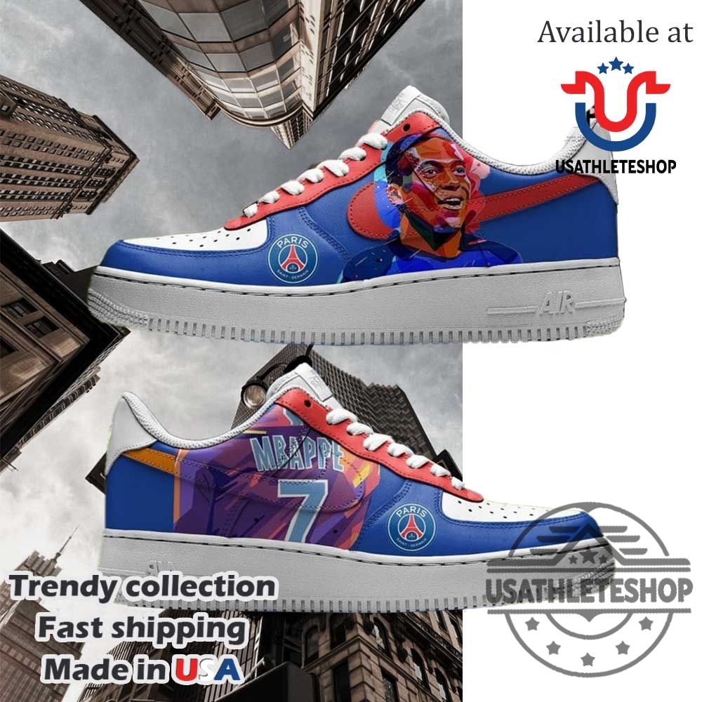 Kylian Mbappé Psg X Nike Custom Air Force 1 Shoes