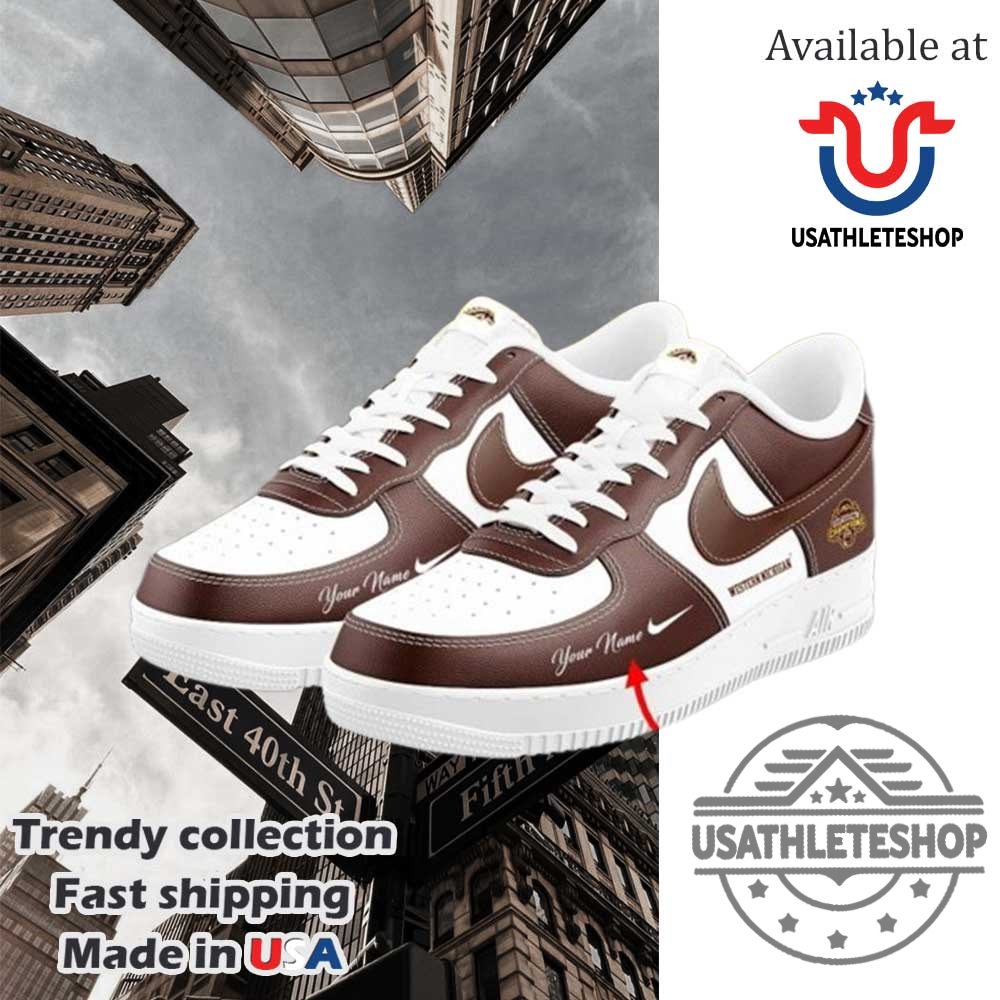 Western Michigan Broncos 2025 Ncaa Mens Hockey Champions Air Force 1 Shoes 3 Western Michigan Broncos 2025 NCAA Men’s Hockey Champions Air Force 1 Shoes