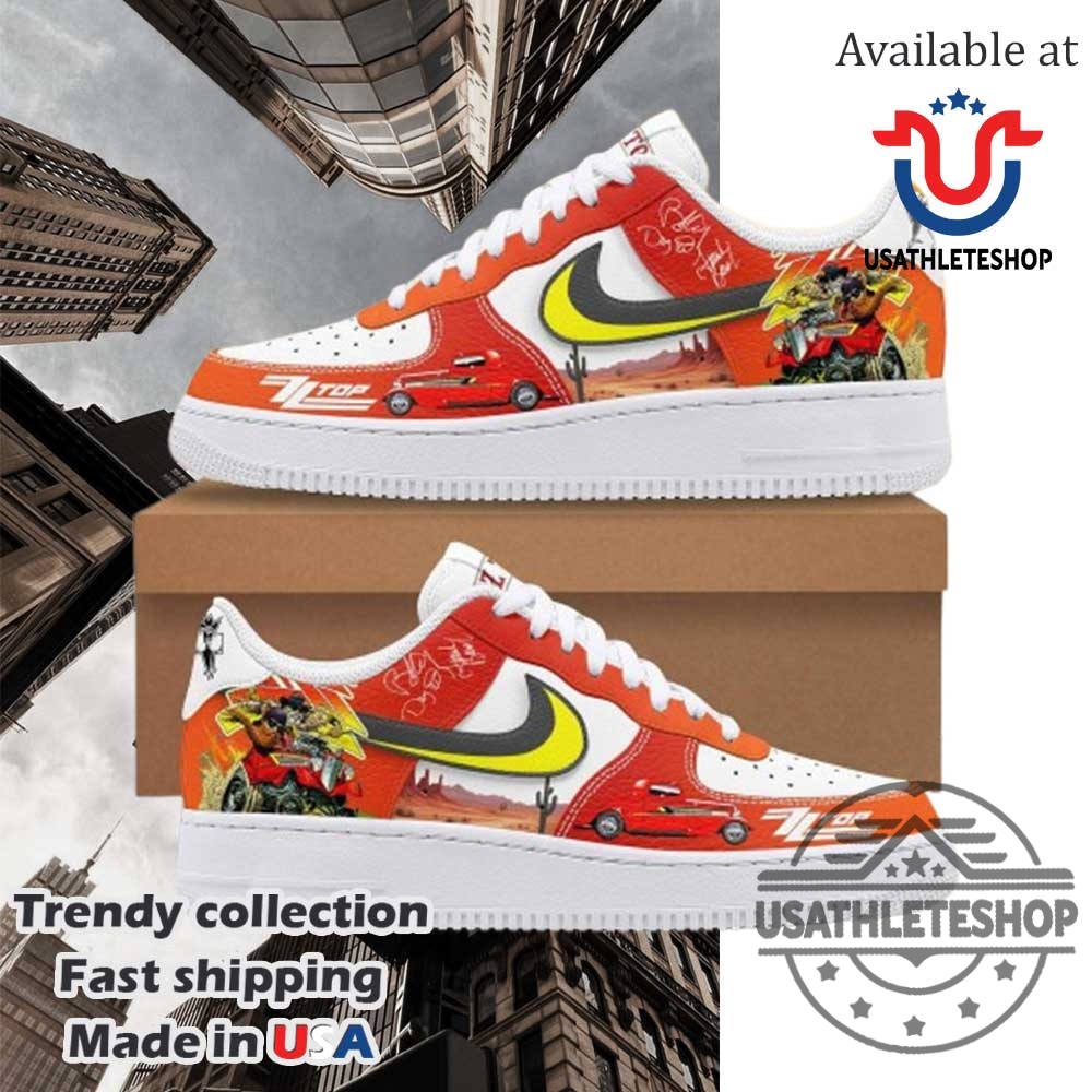 Zz Top American Rock Band Limited Edition Air Force 1 Sneakers 3 ZZ Top American Rock Band Limited Edition Air Force 1 Sneakers