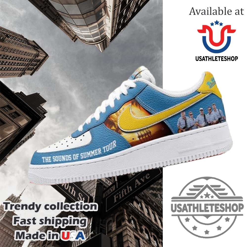 The Beach Boys Sounds Of Summer Tour Custom Air Force 1 Sneakers