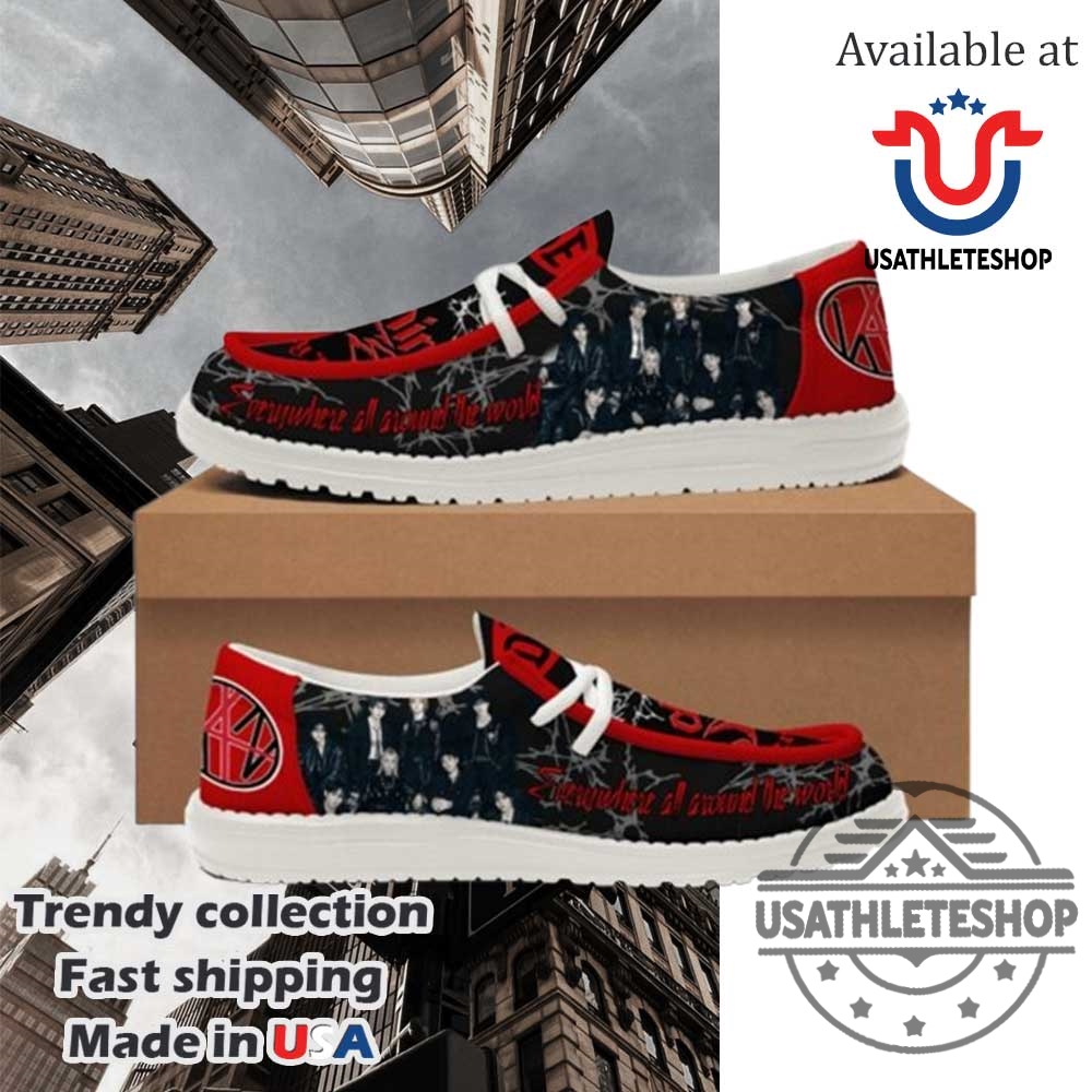 Stray Kids 2025 Dominate World Tour Everywhere Custom Hey Dude Shoes