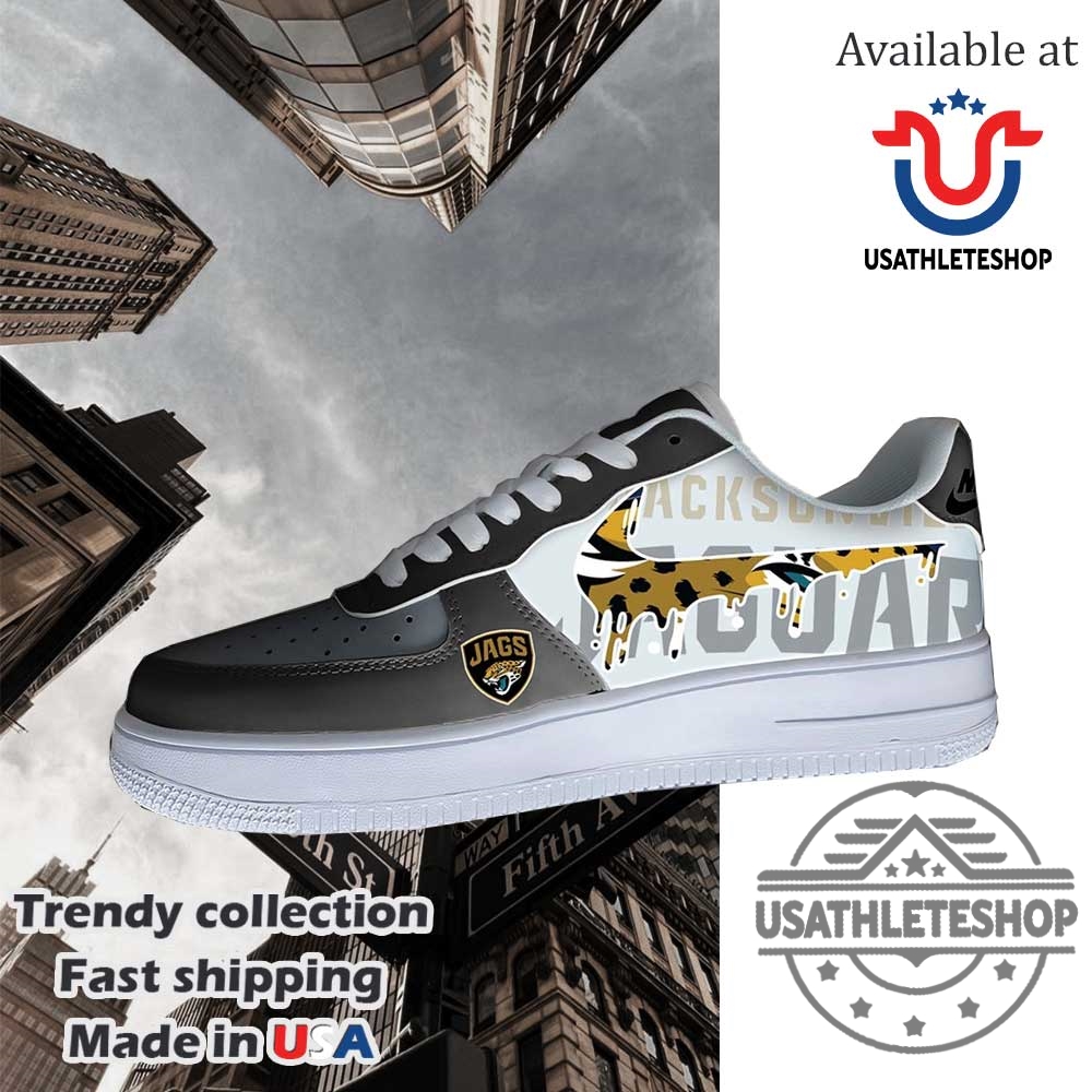 Nfl Jacksonville Jaguars Logo Custom Air Force 1 Running Shoes 3 NFL Jacksonville Jaguars Logo Custom Air Force 1 Running Shoes