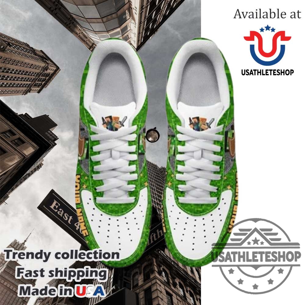 Minecraft Chicken Jockey Themed Air Force 1 Shoes 4 Minecraft Chicken Jockey Themed Air Force 1 Shoes