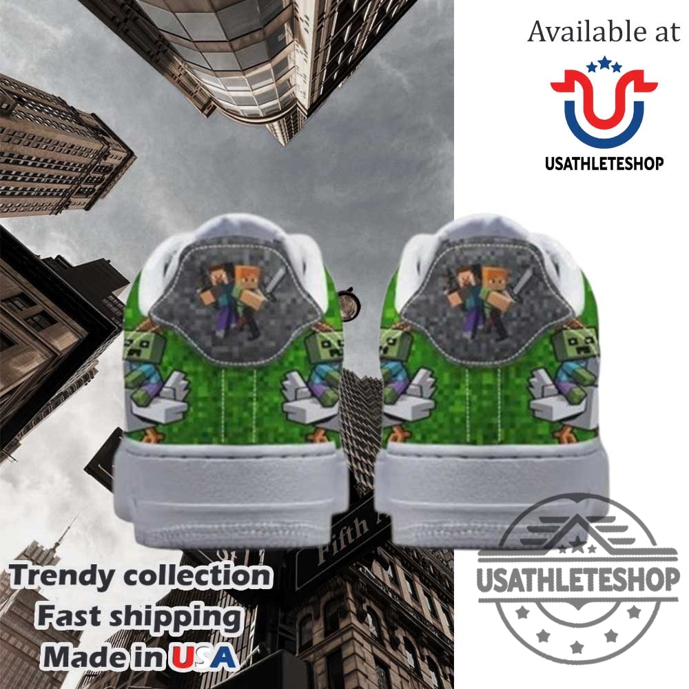 Minecraft Chicken Jockey Themed Air Force 1 Shoes 5 Minecraft Chicken Jockey Themed Air Force 1 Shoes