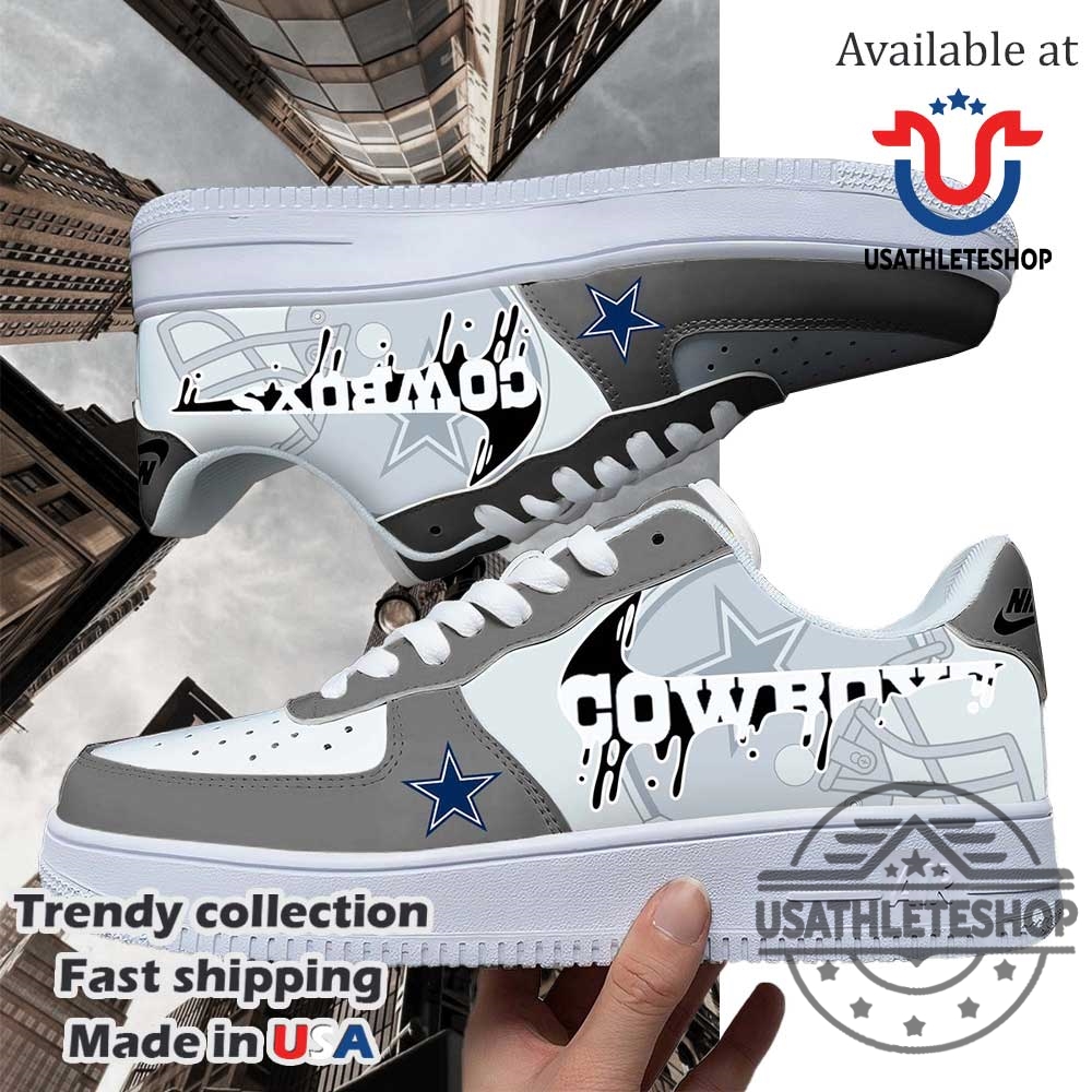 Nfl Dallas Cowboys Logo Custom Air Force 1 Running Shoes