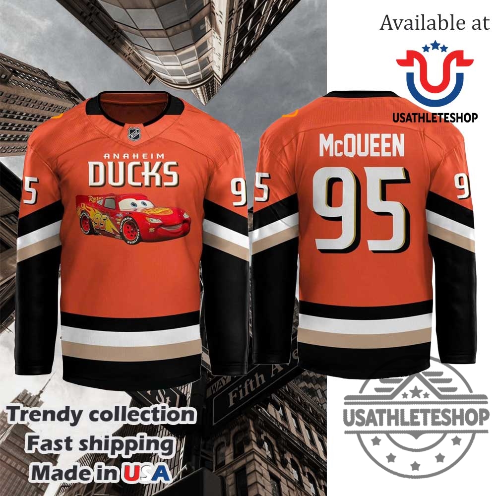 Lightning Mcqueen X Anaheim Ducks 2025 Hockey Jersey