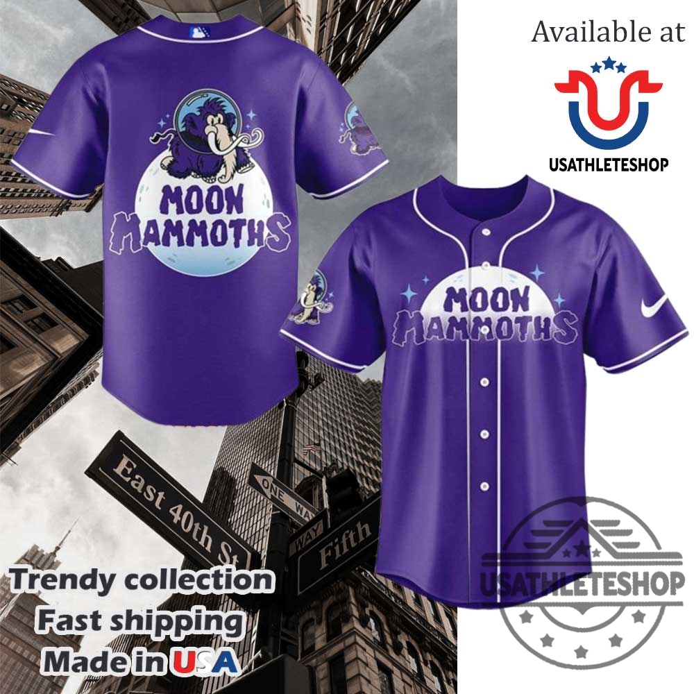Erie Seawolves Moon Mammoths Gear Baseball Jersey
