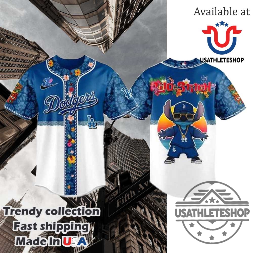 Los Angeles Dodgers X Lilo And Stitch Jersey