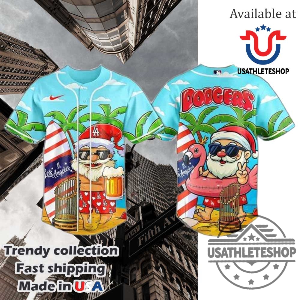 Los Angeles Dodgers X Christmas In July Baseball Jersey 2025