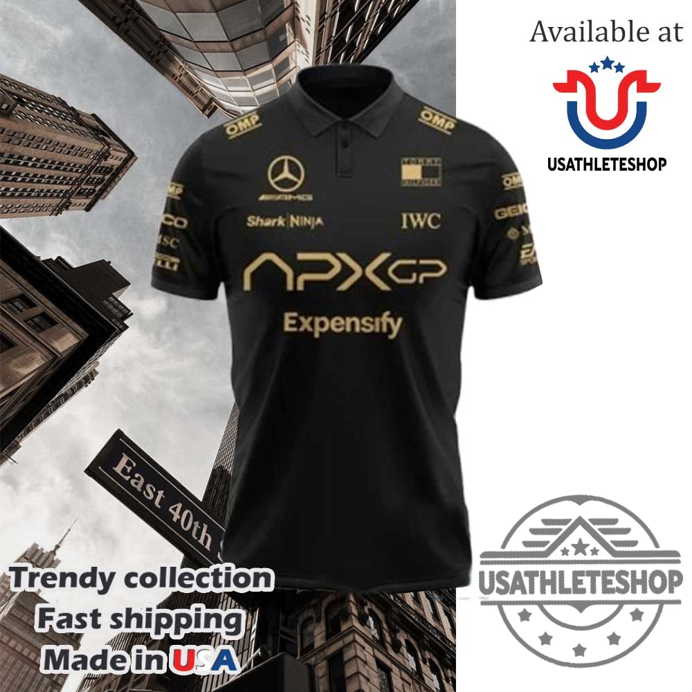 F1 The Movie 2025 Apxgp Brad Pitt Black Polo Shirt 3 F1 The Movie 2025 APXGP Brad Pitt Black Polo Shirt
