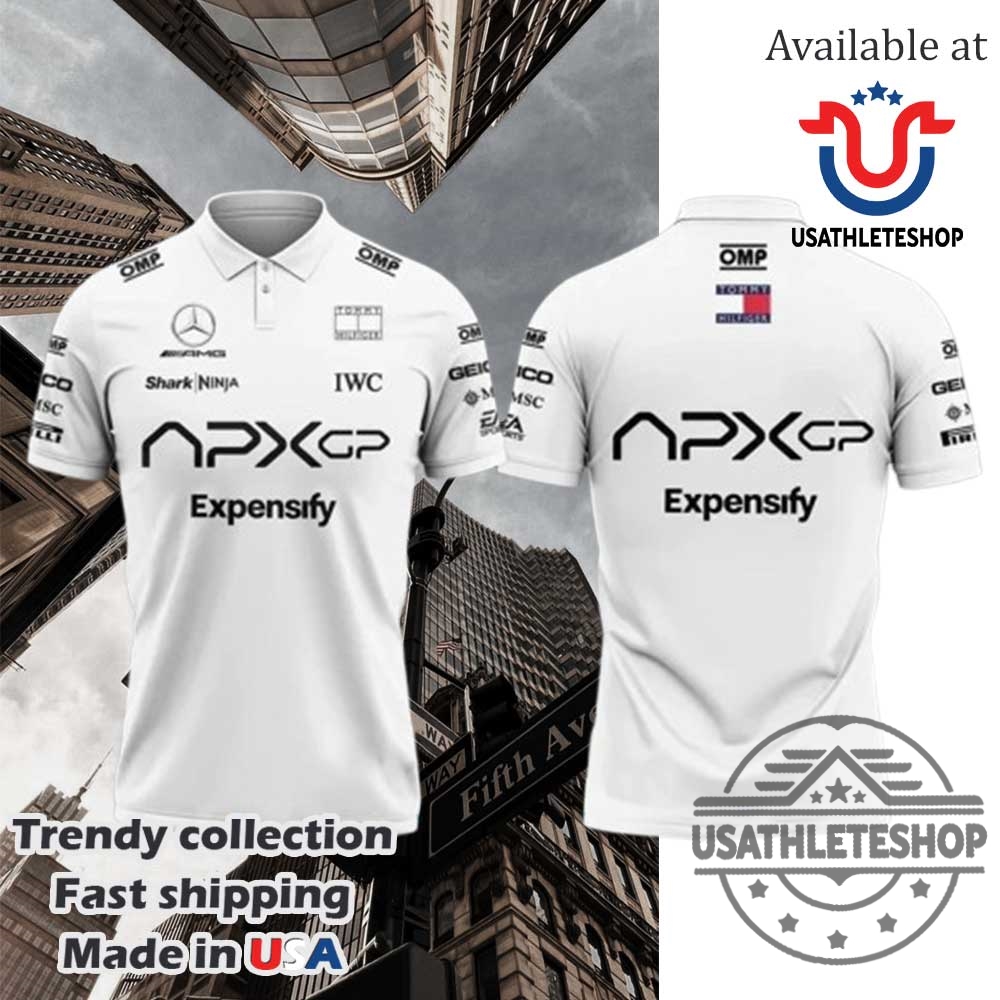 "Top 5 Limited Edition Sports Polo Shirts for 2024-2025 Fans" 8 F1 The Movie 2025 Apxgp Brad Pitt White Polo Shirt