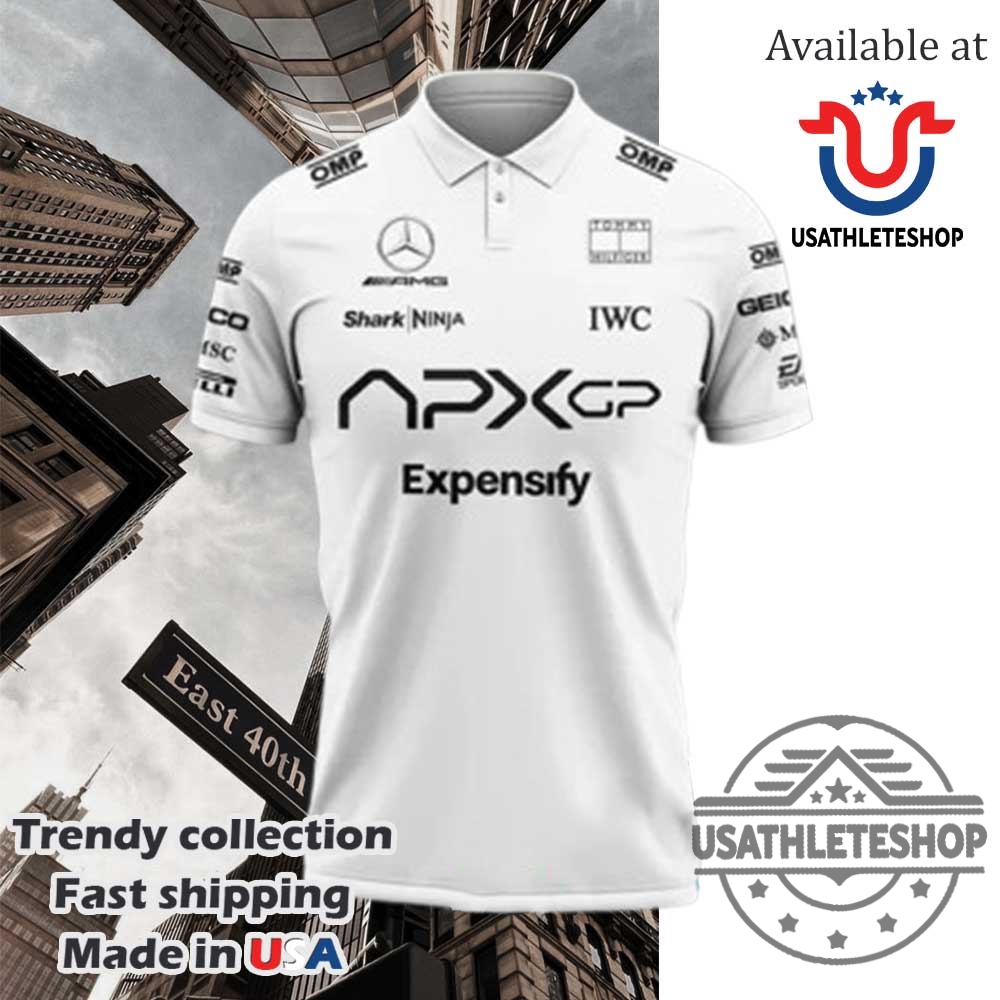 F1 The Movie 2025 Apxgp Brad Pitt White Polo Shirt 3 F1 The Movie 2025 APXGP Brad Pitt White Polo Shirt
