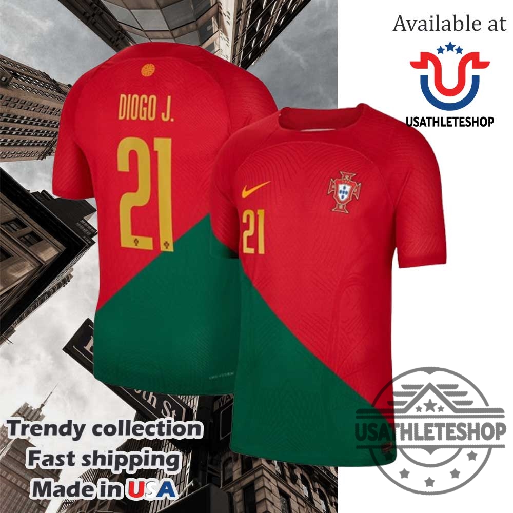 "Top 5 Limited Edition Sports Polo Shirts for 2024-2025 Fans" 17 Diogo Jota Portugal National Team Nike 202223 Home Vapor Match Authentic Player Tshirt