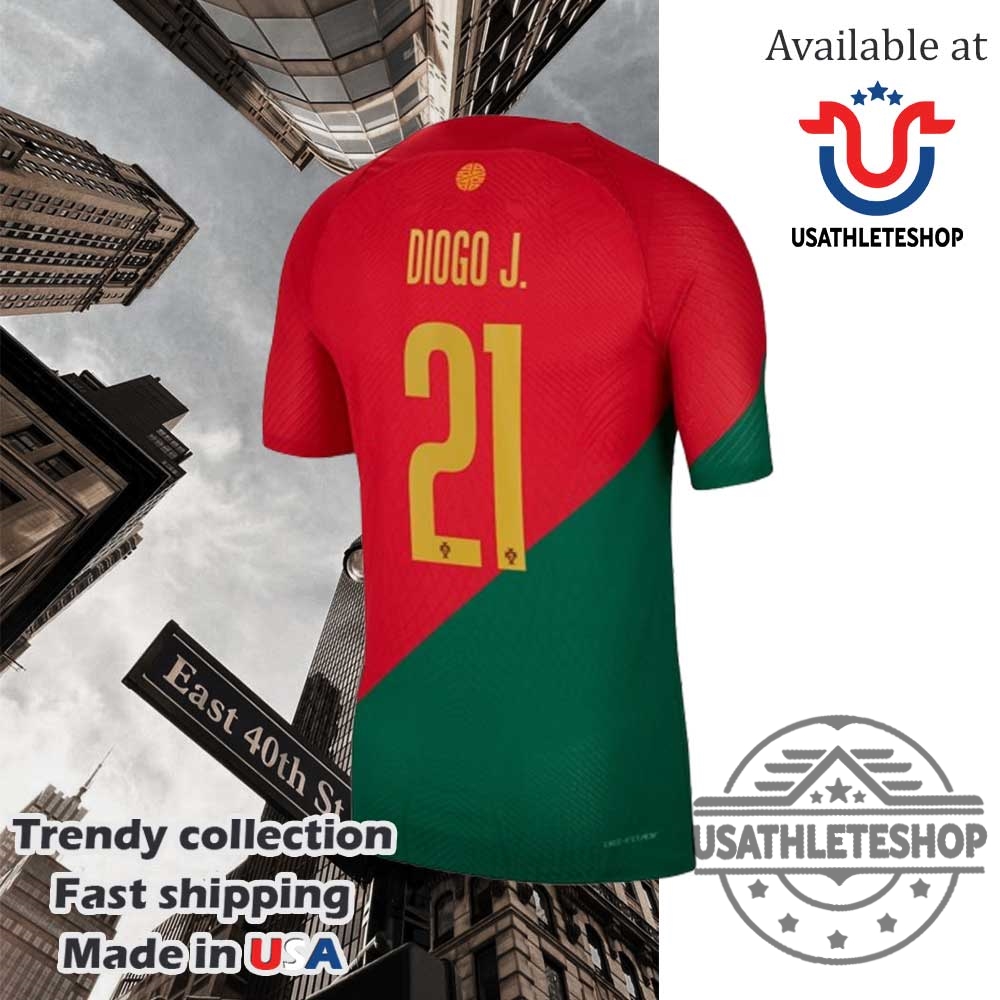 Diogo Jota Portugal National Team Nike 202223 Home Vapor Match Authentic Player Tshirt 5 Diogo Jota Portugal National Team Nike 2022/23 Home Vapor Match Authentic Player T-shirt