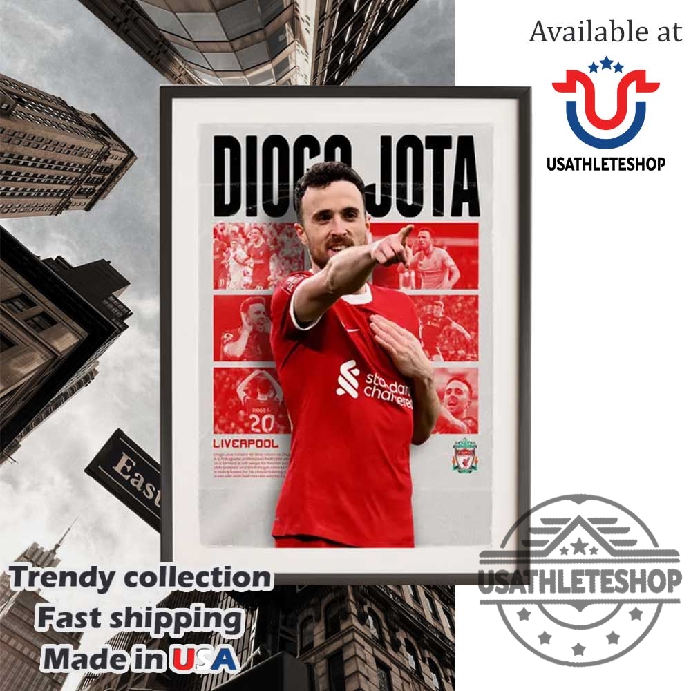 "Top 5 Limited Edition Sports Polo Shirts for 2024-2025 Fans" 19 Diogo Jota Liverpool Poster